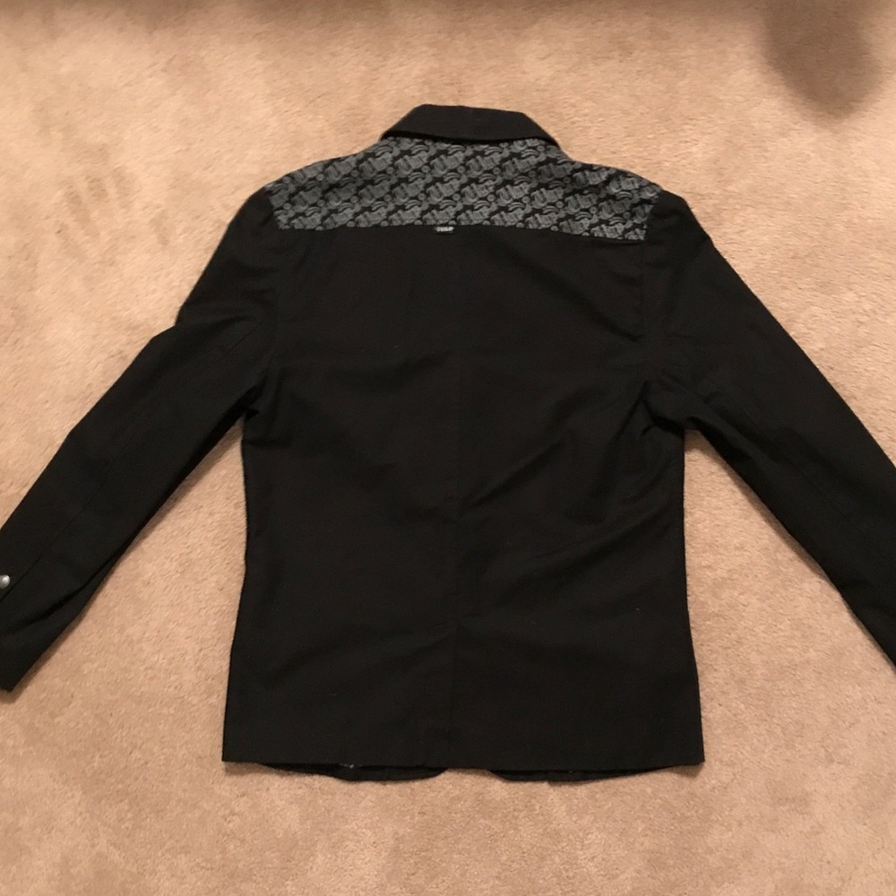 Underground Products / Mens Black Jacket, UGP silver print  **Never Worn** (New)